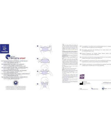 Thuasne Activ Security Sport Mask - ko-Tex Washable Fabric Ergonomic & Breathable for Daily & Sports Use - International Shipping Available - Buy Online on GoSupps.com