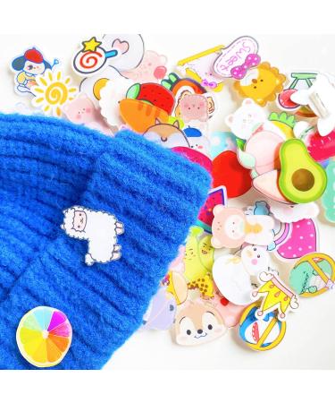 60 Pcs Aesthetic Acrylic Brooch Pins Set for Backpacks, Hats, Jackets - Cute Kawaii Design - Perfect Gift for Girls - Buy Online on GoSupps.com