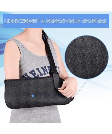 Aastin Arm Sling Shoulder Immobilizer for Women Men Teenagers - Adjustable Shoulder Strap with Foam Neck Pad - Ideal for Wrist Elbow Shoulder Injury - Size Medium - Buy Online on GoSupps.com