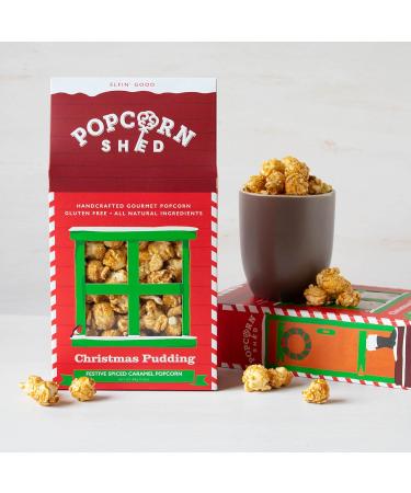Santa's Festive Spiced Caramel Shed 80g Gift Box - Gluten Free Vegetarian Movie Night Snack - Christmas Pudding - Pack of 1 - Buy Online on GoSupps.com