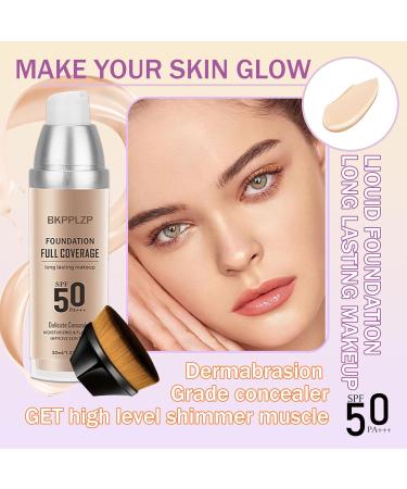 Full Coverage Creamy Concealer Liquid Foundation Set 3 Colors Corrector Palette Face Moisturizer Primer Powder Makeup Kit with Foundation Makeup Brush & Makeup Sponge - Buy Online on GoSupps.com