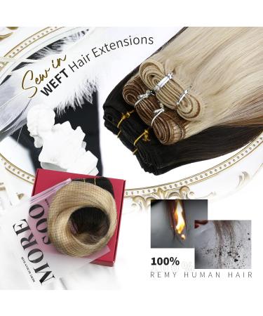 Moresoo Balayage Weft Hair Extensions Real Human Hair Brown Double Weft Hair Extensions Brown and Blonde Sew in Human Hair Extensions 18 Inch 100g/Pack #2/27/613 18 Inch(Pack of 1) WEFT #2/27/613 - Buy Online on GoSupps.com