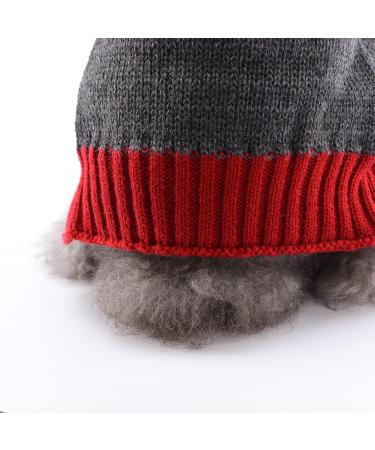 Hrttsy Christmas Dog Sweater - Warm Winter Coat for Small to X-Large Dogs - Grey Elk Puppy Pullover & Cat Clothing - Buy Online on GoSupps.com