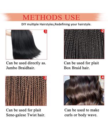 Beyond Beauty 26Inch 8Pack/Lot Pre Stretched Braiding Hair Extensions EZ Briads Hot Water Setting Yaki Braiding Hair(T1B-27) 8Packs-26Inch T1B-27 - Buy Online on GoSupps.com