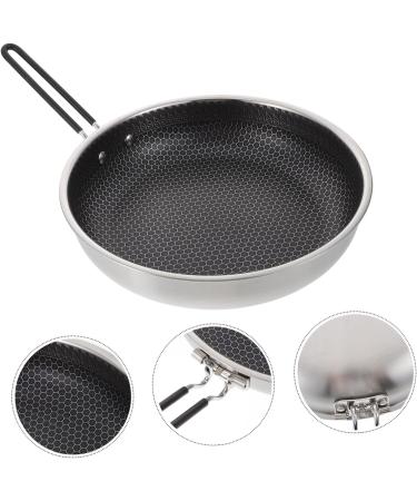 MAGICLULU Stainless Steel Griddle 1pc Outdoor Non Stick Pan Iron Honeycomb Water Cup Camping Skillet - Buy Online on GoSupps.com