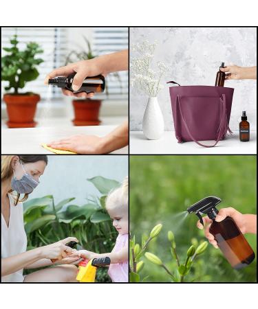 BELLE VOUS Brown Glass Spray Bottle Set - 8-Pack 57-455ml Empty Atomizers for Oils Cleaning Plants - Includes Labels & Lids - Buy Online on GoSupps.com