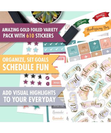 Dotted Journal Stencil Set - Easy Planner Accessories for Bullet Journals - Includes Checklists and Calendars - Buy Online on GoSupps.com