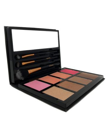 Profusion Cosmetics - Blush & Bronzer - Professional 8 Color Palette Makeup Kit Blush Highlighter Bronzer - Nude Highlight Champagne Highlight Light Bronze Shadow Bronze Pink Warm Peach Rose Pink