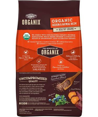 Castor & Pollux ORGANIX Organic Chicken & Oatmeal Dry Dog Food - 4 lb. Bag - Buy Online on GoSupps.com