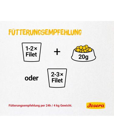 Josera Multipack Filet (6 x 70g) | Cereal-Free Super Premium Wet Cat Food | Pure Chicken Chicken with Duck & Salmon - Ideal for Adult Cats - Buy Online on GoSupps.com