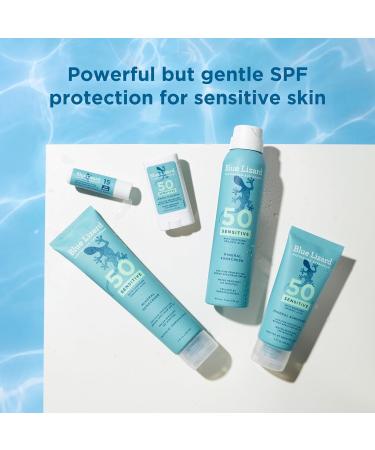 Blue Lizard Sensitive Mineral Sunscreen SPF 50+ with Zinc Oxide - Water Resistant UVA/UVB Protection - Fragrance Free - 5 Fl Oz (Pack of 1) - Buy Online on GoSupps.com