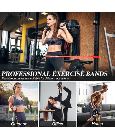 Fitness Straps Set - Resistance Bands with Handles & Door Anchor | 3 Strength Levels for Pilates Yoga & Gym | Includes Protective Pads & Training Instructions - Buy Online on GoSupps.com