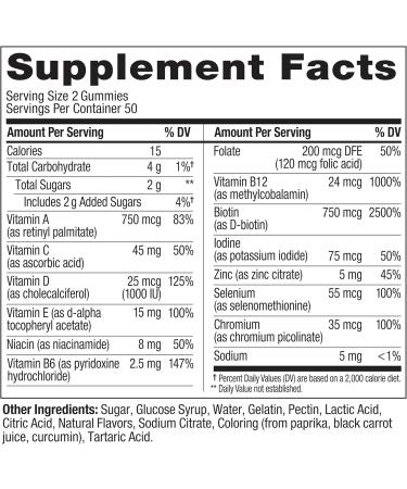 OLLY Teen Girl Multi Gummy Healthy Skin and Immune Support* Essential Vitamins Biotin Zinc Chewable Multivitamin Strawberry Melon Flavored 50 Day Supply - 100 Count 100 Count (Pack of 1) - Buy Online on GoSupps.com