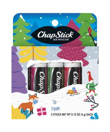 ChapStick Lip BalmVariety Holiday Gift Set Stocking Stuffers Christmas Gift 5 Count