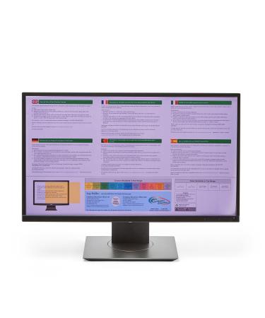 Crossbow Education 24-Inch Widescreen Monitor Overlay - Dyslexia and Visual Stress Friendly (Purple)