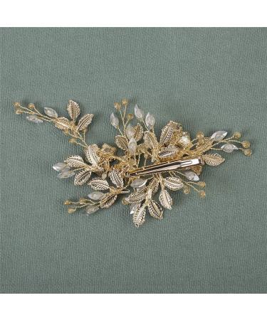 Smavles Wedding Hair Clipping Strass - Bridal Accessories - Silver & Rose Gold Flower Crystal Headdress for Women & Girls - Buy Online on GoSupps.com