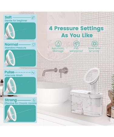 Electric Ear Wax Removal Kit - Safe & Effective 2.0 Version with 4 Pressure Settings and 10 Tips - Buy Online on GoSupps.com