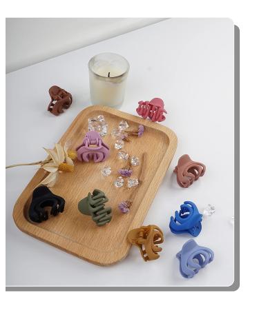 Matte Small Hair Clips Set - 18 Pcs 1.57 Inch Octopus Claw Clips for Thin Hair - Nonslip Hair Accessories for Women and Girls - Buy Online on GoSupps.com