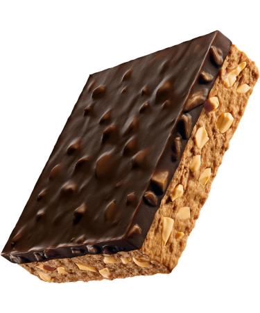 Mid-Day Squares Crunchy Peanut Bars 33g each 2 Packs (24 Squares) | Made with Real Chocolate 6g Plant Protein 4g Fiber Gluten Free Certified Vegan Crunchy Peanut 12 Count (Pack of 2) - Buy Online on GoSupps.com