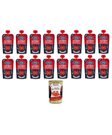 Italian Gourmet E.R. Cirio salsa Lot of 12 ketchup sauces All'italiana gluten-free 100% Italian 120 g + pulp 400 g