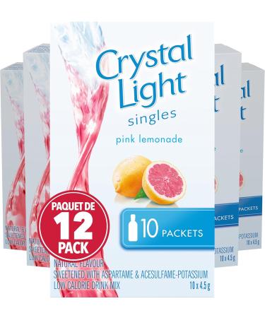 Crystal Light Iced Tea Singles 26g (12 Boxes of 10 Packets) & Pink Lemonade Singles 45g (12 Boxes of 10 Packets) - Buy Online on GoSupps.com