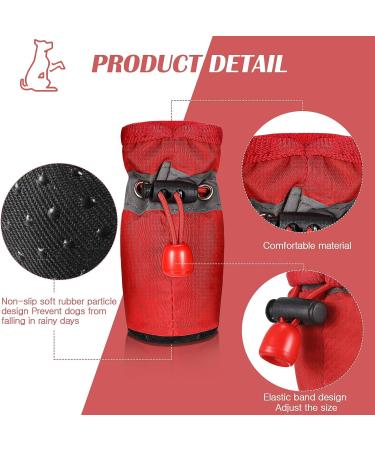 Waterproof Adjustable Dog Shoes | Anti-Slip Paw Protector Booties | Soft Soled Dog Sock Shoes (M 1.48 x 1.3in) - Buy Online on GoSupps.com