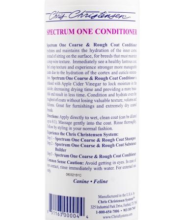 Chris Christensen Spectrum One Conditioner - Professional Deep Care for Coarse & Rough Coats - 473ml Size - Best Dog Care Conditioner - Buy Online on GoSupps.com