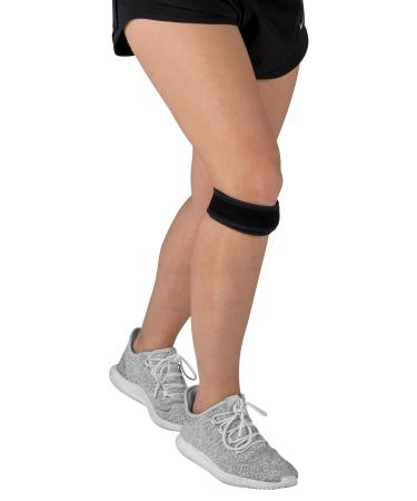 Blue Jay An Elite Healthcare Brand Knee Strap - 8-18 in Black | Support For Running Hiking Soccer Basketeball | Orthopedic Care Light Weight | Easy To Wear