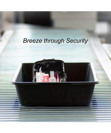 BORSALI TSA Approved Clear Toiletry Bag - Quart Size Organizer for Travel Liquids - Rose - Buy Online on GoSupps.com