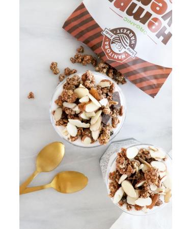 Manitoba Harvest Hemp Yeah! Granola Dark Chocolate 283 g with 20 g of Protein 4.5 g Omegas 3 g of Fibre and 10 g Sugar Per Serving Organic Non-GMO Packaging May Vary 1 Pack Dark Chocolate - Buy Online on GoSupps.com