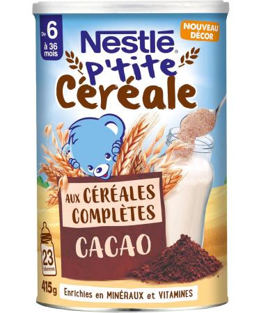 Nestle P'tite Cereal Cocoa Flavor 415 g - Buy Online on GoSupps.com
