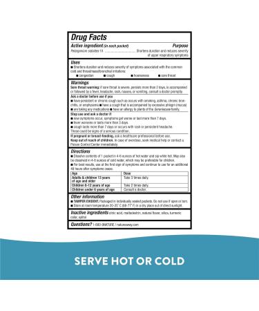 Nature's Way Umcka ColdCare Lemon Flavored Hot Drink Mix - 10 Packets - Buy Online on GoSupps.com