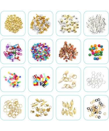 Jolitac 620 PCS Braid Jewelry Set - Gold & Silver Beads, Rings, Charms, Clips - Hair Braid Accessories - Buy Online on GoSupps.com