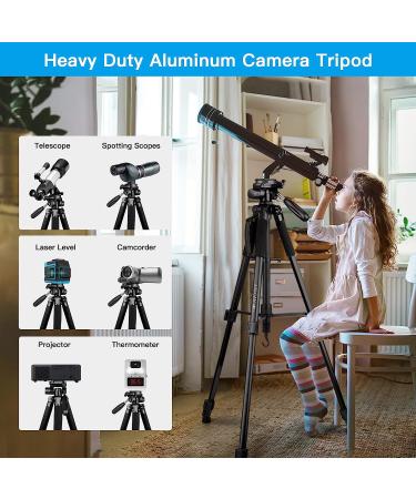 5 in 1 Aluminum Camera Tripod & Monopod for DSLR, iPhone & Camcorder - Black - Buy Online on GoSupps.com