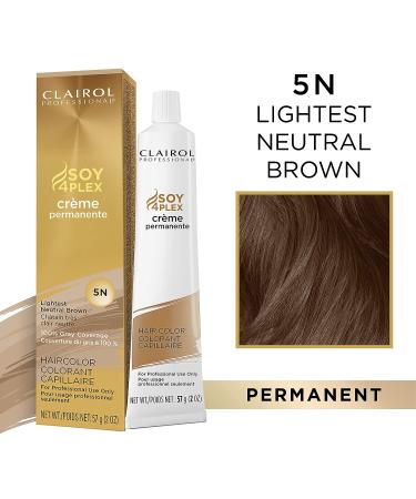 Clairol Professional 5N Lightest Neutral Brown Permanent Hair Color 2 oz - Buy Online on GoSupps.com