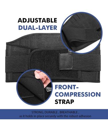 Buy Ergonomic Lumbar Support Lower Back Brace - Lightweight Waist Support Belt for Men & Women | Relieve Pain & Improve Posture | Black Small - Buy Online on GoSupps.com