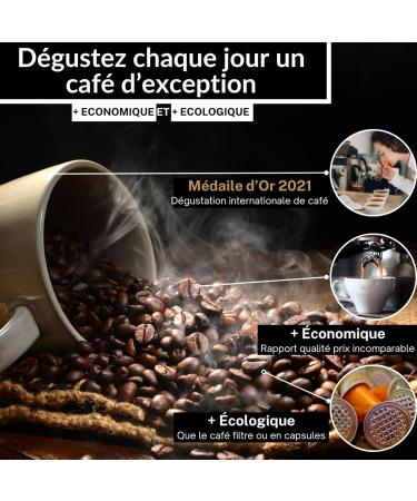 NICO - PREMIUM 100% Pure ARABICA Coffee Beans | Gold Medal 2021 Tasting Selection Caf s du Monde | 1 KG Pack | Intensity 7/10 | Beans Notes & Flavor Fruity and Floral Italian Roasting - Buy Online on GoSupps.com