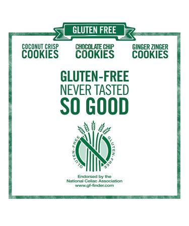 Tates Bake Shop Gluten Free Cookies Variety Pack - Coconut Crisp, Ginger Zinger, Chocolate Chip - 4 x 7 oz Bags - Buy Online on GoSupps.com