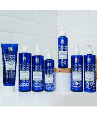 Valquer Professional Pack Total Repair Hair: Zero% Shampoo 400 ml + Ice Effect Mask 300 ml + Biphasic Conditioner 300 ml. Damaged hair 1300 g (3 units) - Buy Online on GoSupps.com