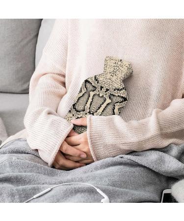 Hot Water Bottle with Lid | Snake Texture Rubber Pain Relief Bag for Cramps & Warmth - Buy Online on GoSupps.com