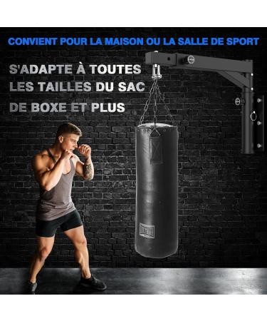 Imaycc Heavy-Duty Adjustable Wall Bracket for Punching Bags | Bidirectional Mount for Home & Gym | Ideal for Muay Thai & Fitness - Buy Online on GoSupps.com