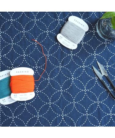 DARUMA Sashiko Thread Value Set - 100% Cotton, 5 Colors, 32.8 yd Each with English Manual - Sewing & Embroidery (Thick Kouyou) - Buy Online on GoSupps.com