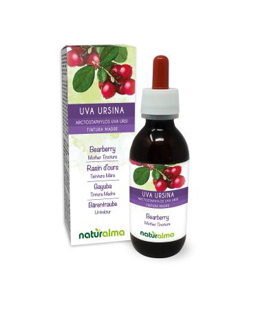 Bearberry (Arctostaphylos uva Ursi) Leaves Alcohol-Free Mother Tincture Naturalma | Liquid Extract Drops 120 ml | Food Supplement | Vegan Alcohol-free 120 ml (Pack of 1) - Buy Online on GoSupps.com