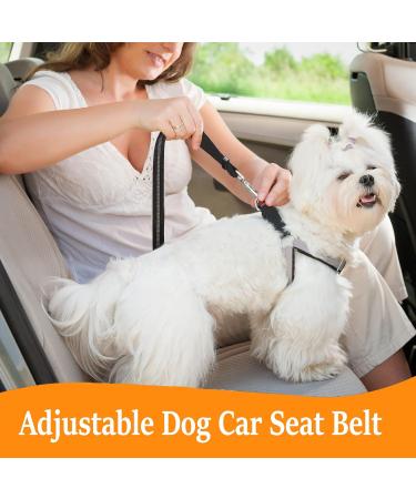 Adjustable Dog Car Seat Belt Restraint - Durable Headrest Harness for Pets - Buy Online on GoSupps.com