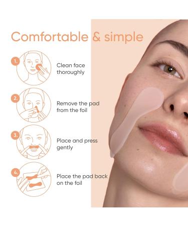 Buy Apricot Silicone Mouth Pads - Anti-Aging with Hyaluron for Upper Lip & Nasolabial Folds - 30 Uses - International Shipping - Buy Online on GoSupps.com