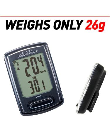 CAT EYE Urban Wireless Plus Bike Computer - Black | Advanced Cycling Technology - Buy Online on GoSupps.com