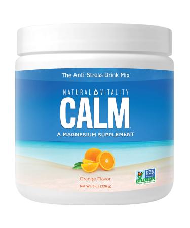 NATURAL VITALITY Orange Calm Magnesium Drink Mix, 8 OZ