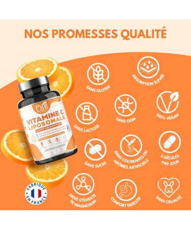 Vitamine C Liposomale 1000mg - Haute Absorption - Immunit Antioxydant Tonus - Formule Brevet e PureWay - Sans Lactose Sans Gluten - Fabriqu en France - 90 g lules Cure de 1 3 mois - Buy Online on GoSupps.com
