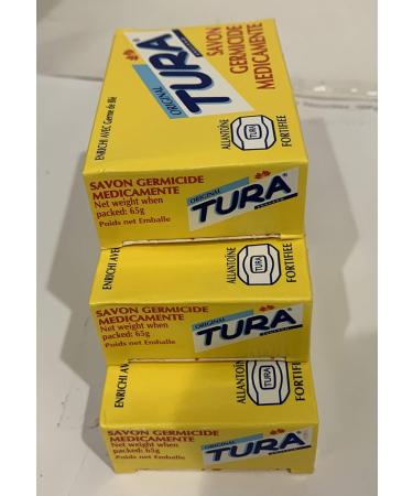 Tura Germicidal Medicated Soap 65g - Pack of 3 Bars - Buy Online on GoSupps.com