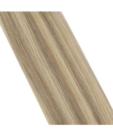 Moresoo 40 cm Real Hair Extensions - Seamless Tape-In Remy Hair Gold Blonde & Medium Blonde 20 Pieces/50g #16/24 - Best Quality Hair Extensions Online - Buy Online on GoSupps.com